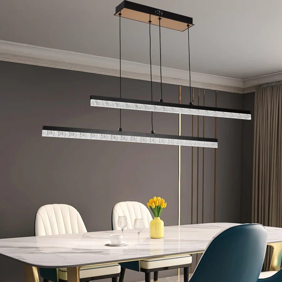 Lustra LED Suspendata Flippy 37W 2 elemente Negru Inaltime Reglabila — imagine 1