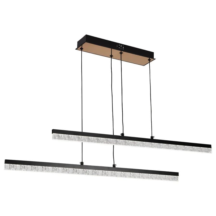 Lustra LED Suspendata Flippy 37W 2 elemente Negru Inaltime Reglabila — imagine 4