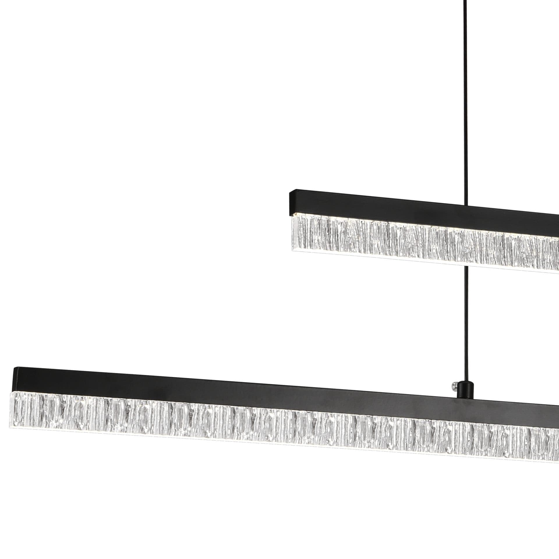 Lustra LED Suspendata Flippy 37W 2 elemente Negru Inaltime Reglabila — imagine 6