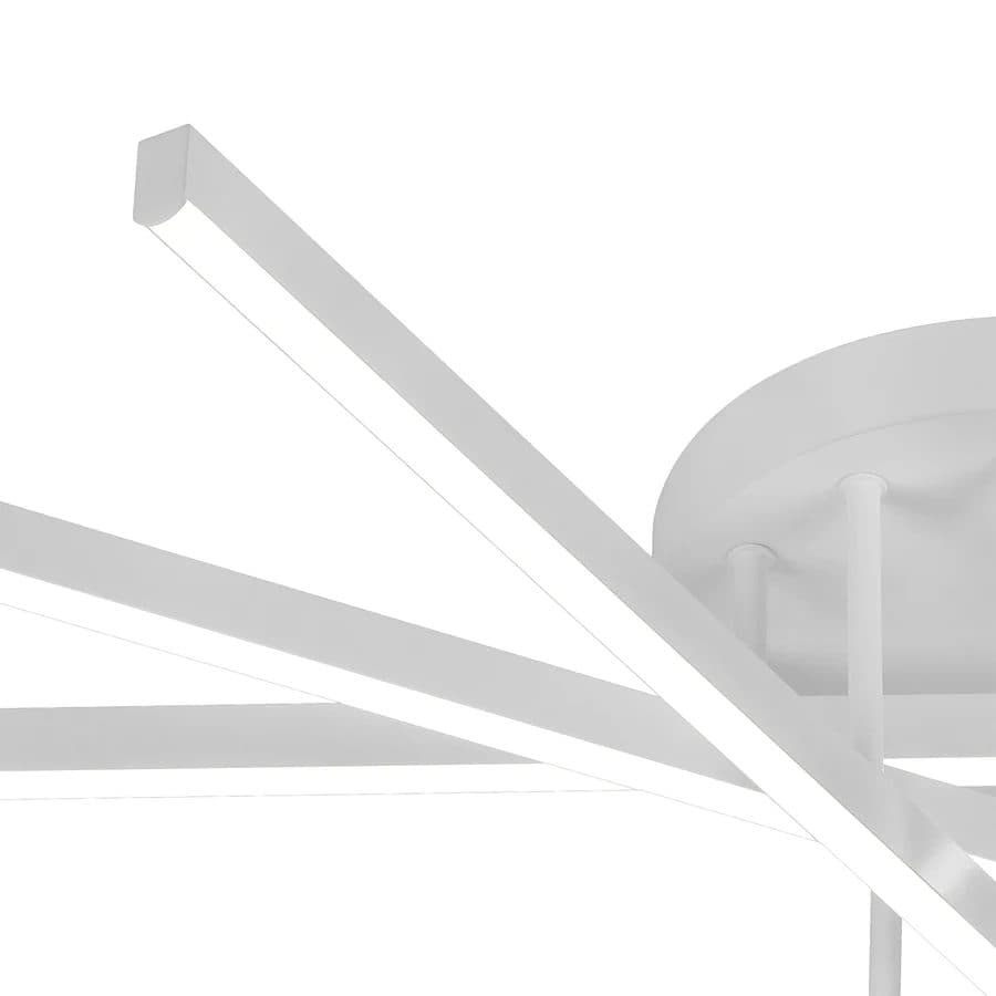 Lustra LED Flippy 68W 5 Elementele Telecomanda Alb — imagine 2