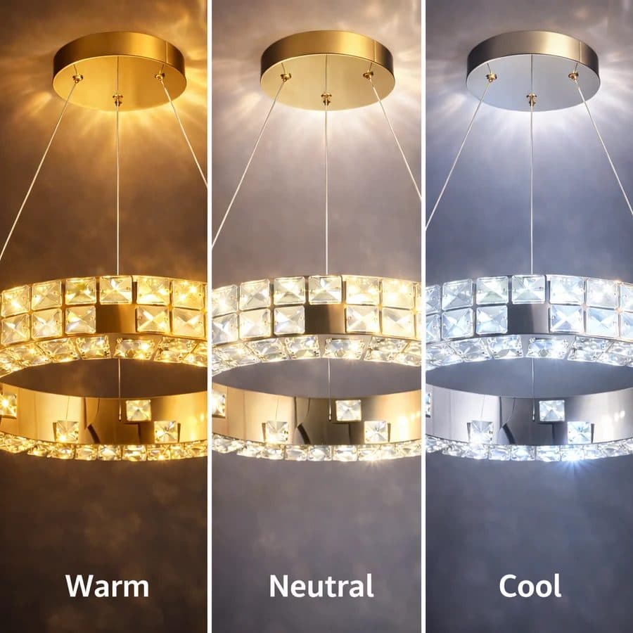 Lustra LED Flippy 29W Cristal si Metal Dimabila Telecomanda Inaltime Reglabila — imagine 4