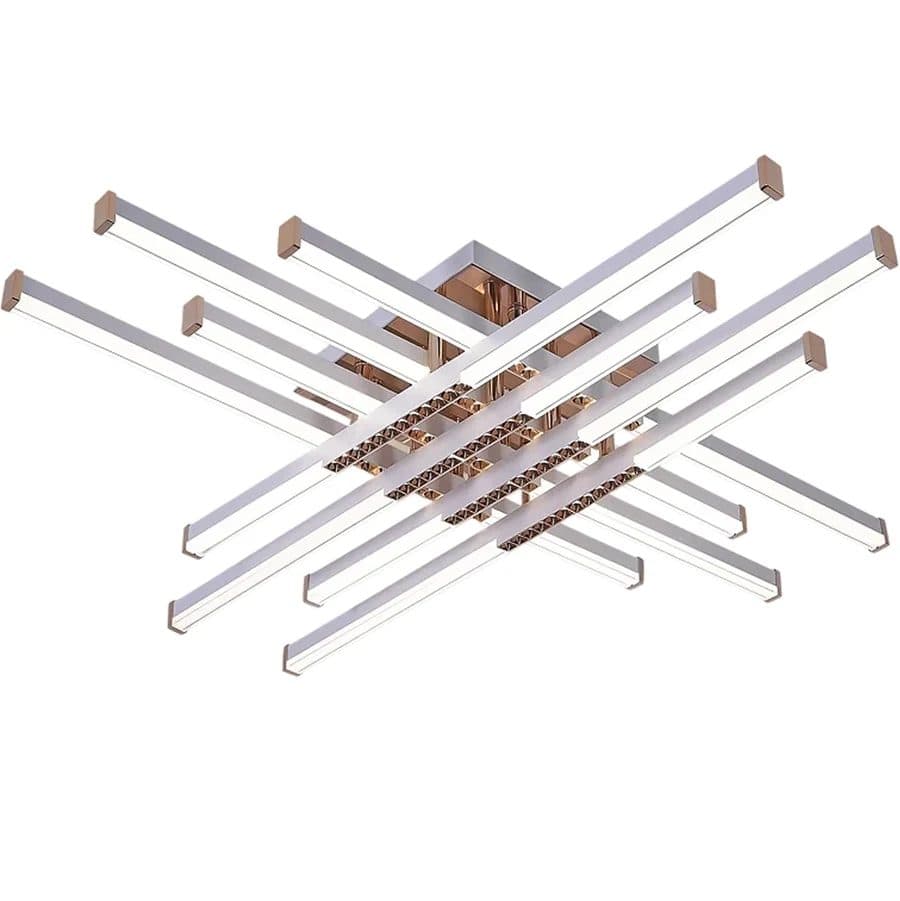 Lustra LED Flippy Axial 98W 8 elemente telecomanda Alb — imagine 1