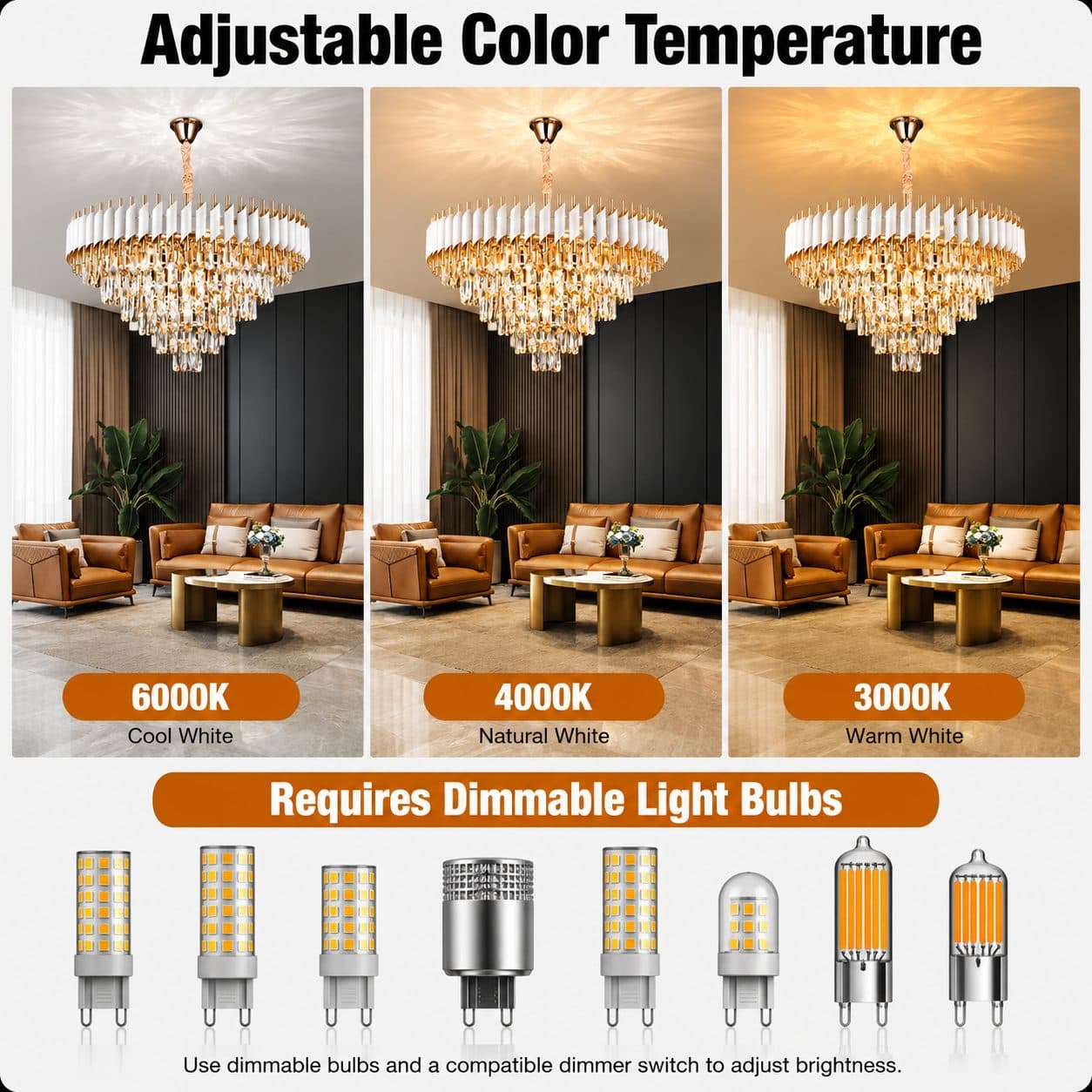 Candelabru Flippy Cristal VERSAILLES Supremo 12x E14 Diametru 80cm Auriu Lucios si Alb Inaltime Reglabila — imagine 4