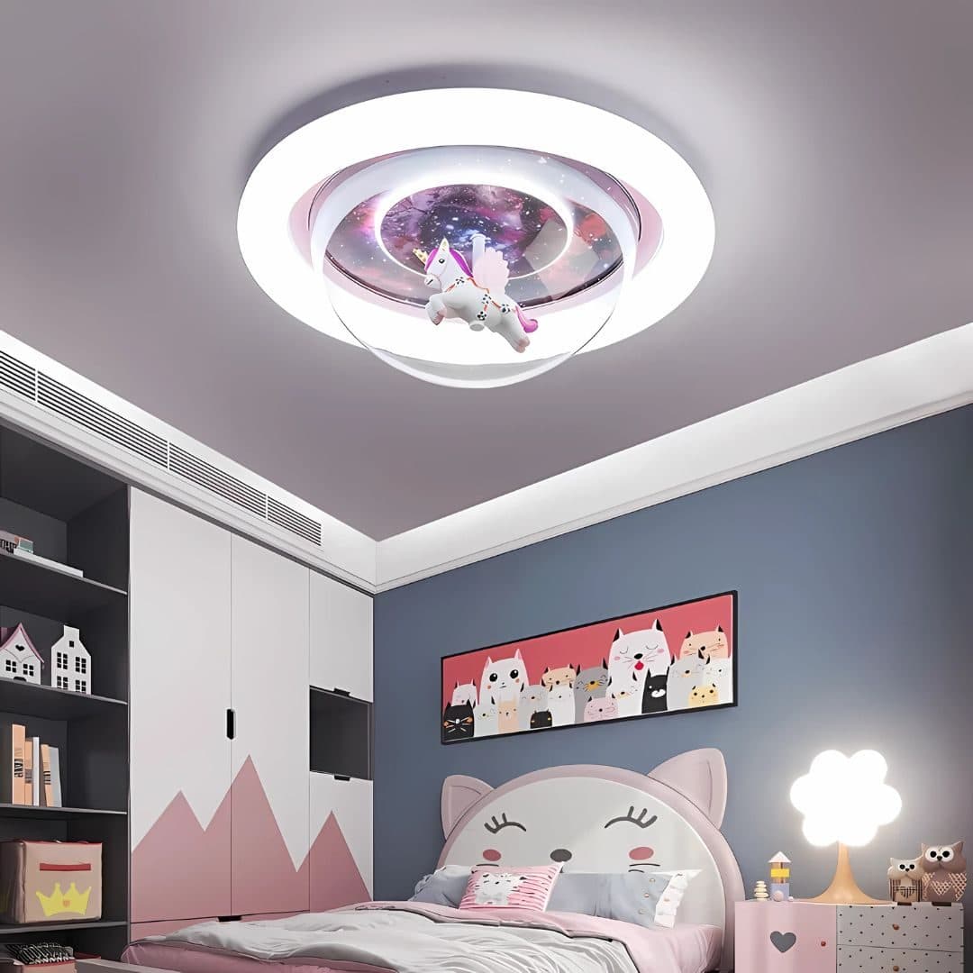 Lustra LED Flippy Unicorn 60W Roz — imagine 12