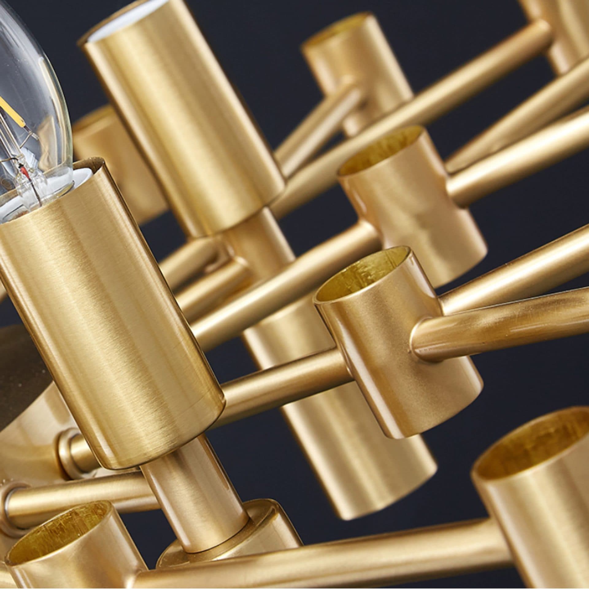 Candelabru Flippy Cristal CC850/620GD 10x E14 Auriu Lucios — imagine 4