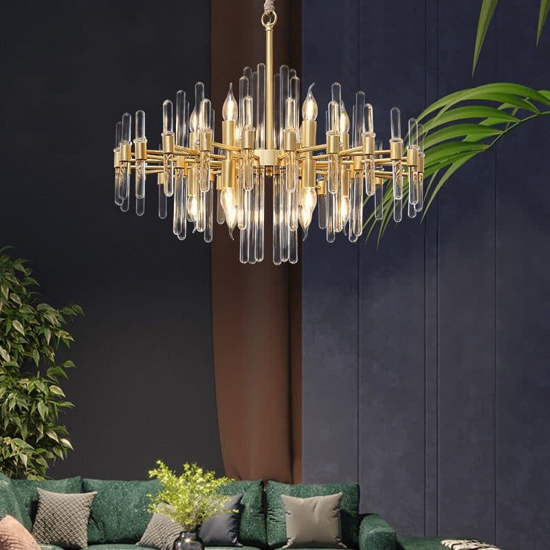 Candelabru Flippy Cristal CC850/620GD 10x E14 Auriu Lucios — imagine 5