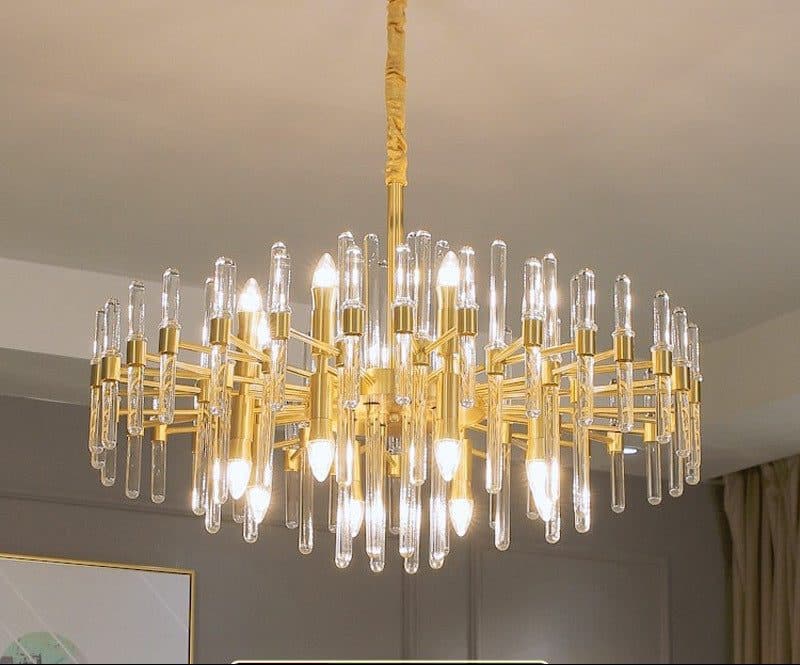 Candelabru Flippy Cristal CC850/620GD 10x E14 Auriu Lucios — imagine 7