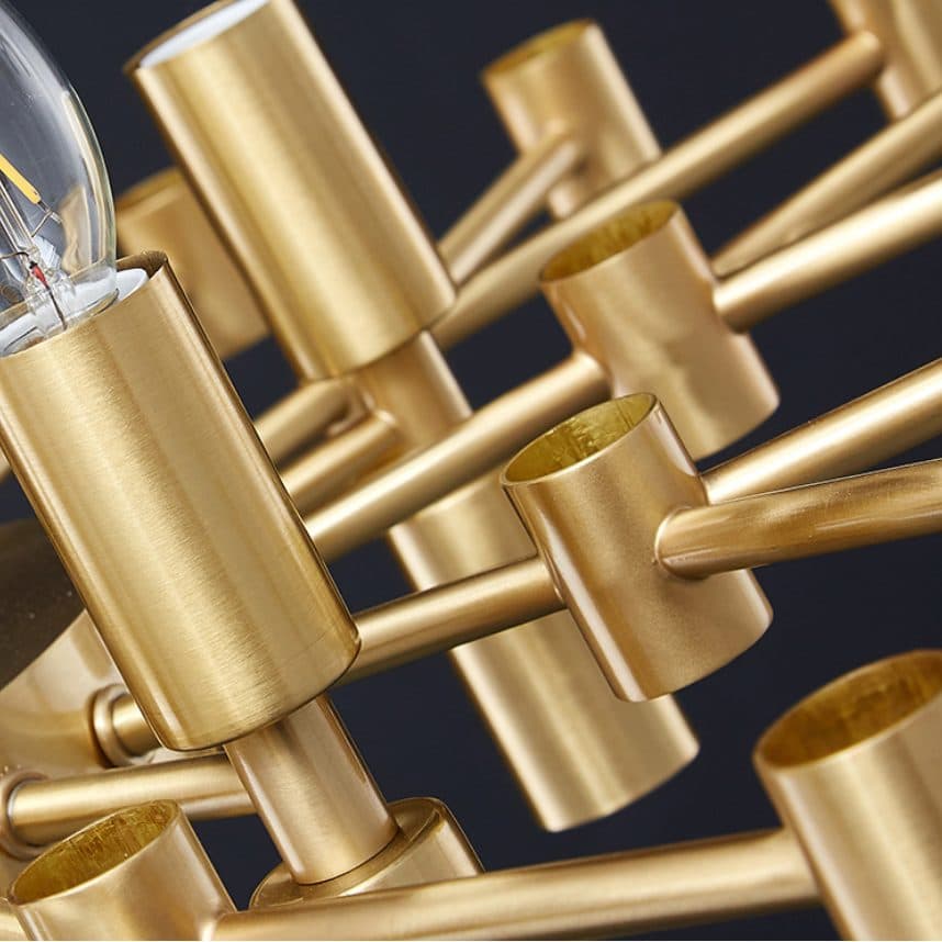 Candelabru Flippy Cristal CC850/620GD 10x E14 Auriu Lucios — imagine 8