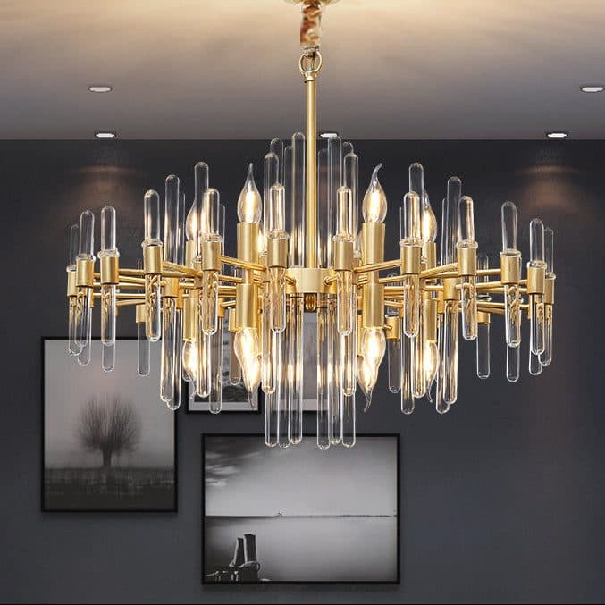 Candelabru Flippy Cristal CC850/620GD 10x E14 Auriu Lucios — imagine 10