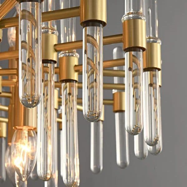 Candelabru Flippy Cristal CC850/620GD 10x E14 Auriu Lucios — imagine 11
