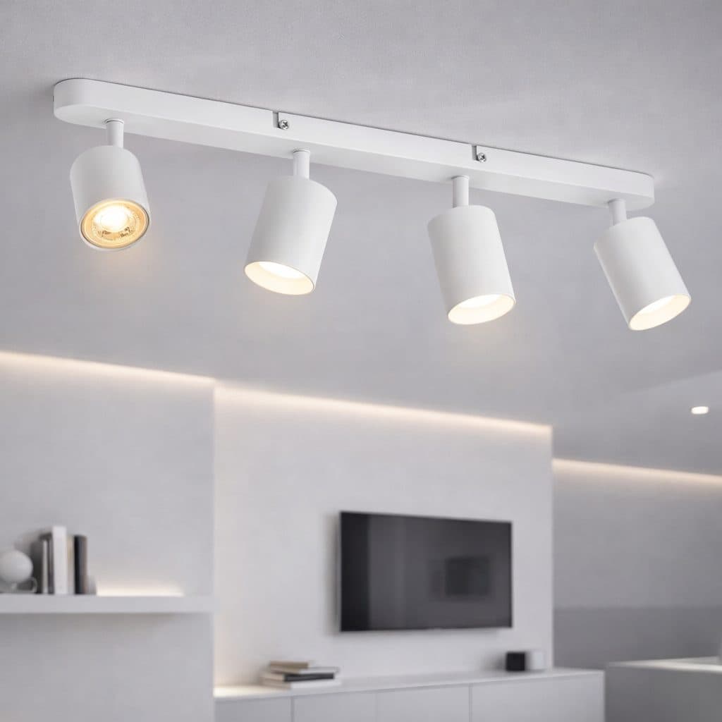 Lustra Proiector Liniar Flippy 4x GU10 Alb — imagine 4