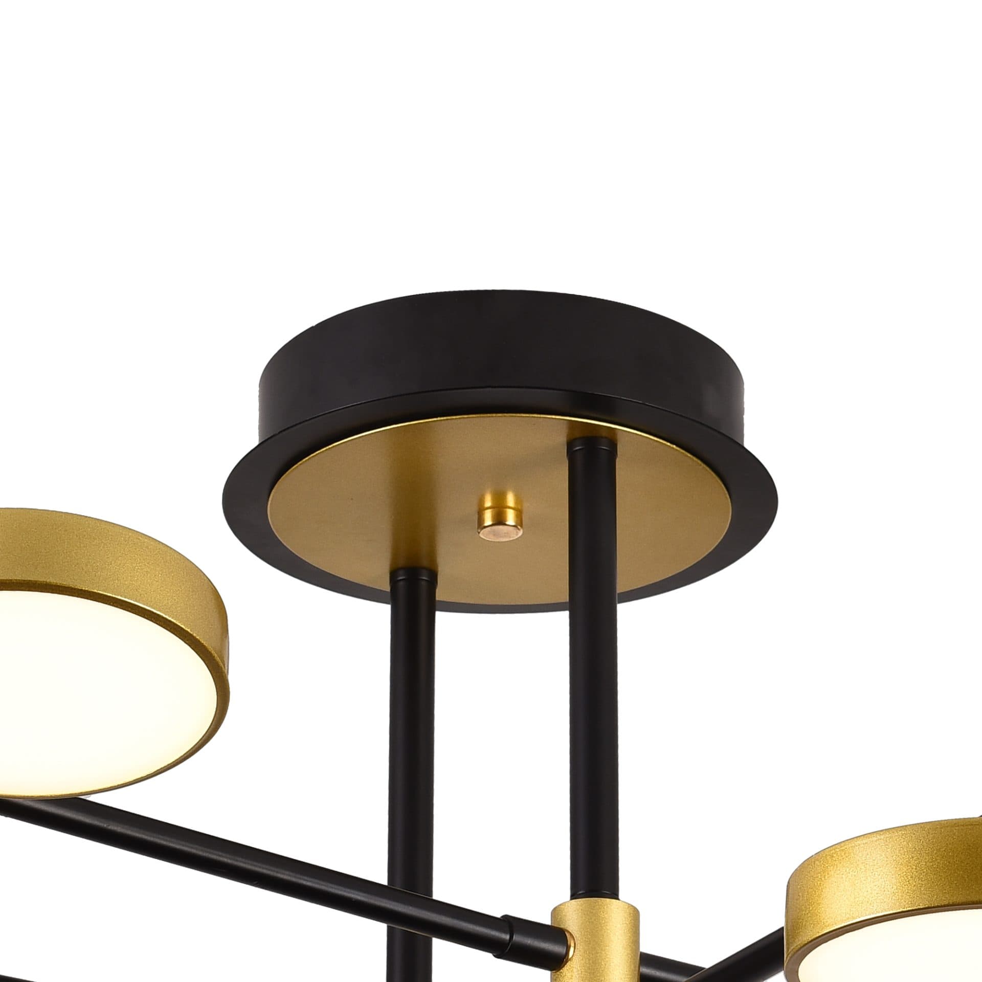 Lustra LED cu Telecomanda MARIA 6 Elementele 31W Auriu si Negru — imagine 10