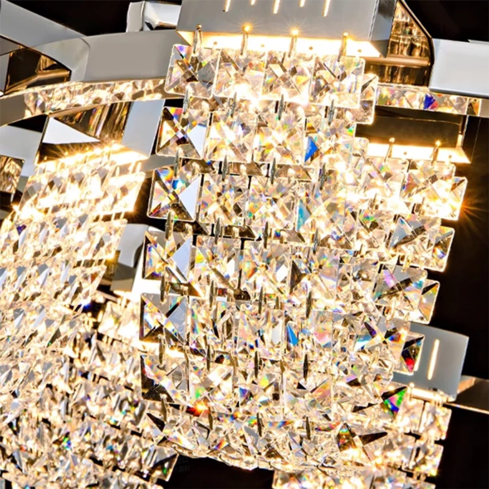 Lustra LED Suspendata Flippy STRATUS Supremo Cristal si Metal 15W — imagine 2