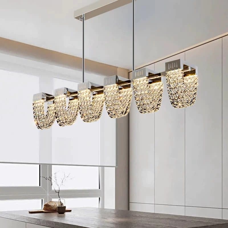 Lustra LED Suspendata Flippy STRATUS Supremo Cristal si Metal 15W — imagine 9