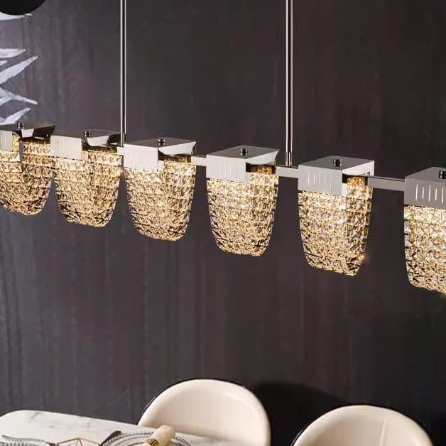 Lustra LED Suspendata Flippy STRATUS Supremo Cristal si Metal 15W — imagine 11