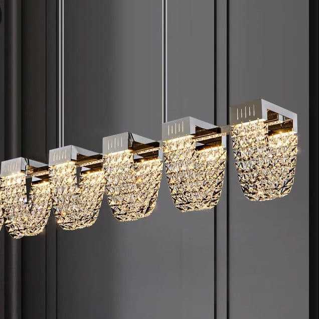 Lustra LED Suspendata Flippy STRATUS Supremo Cristal si Metal 15W — imagine 12