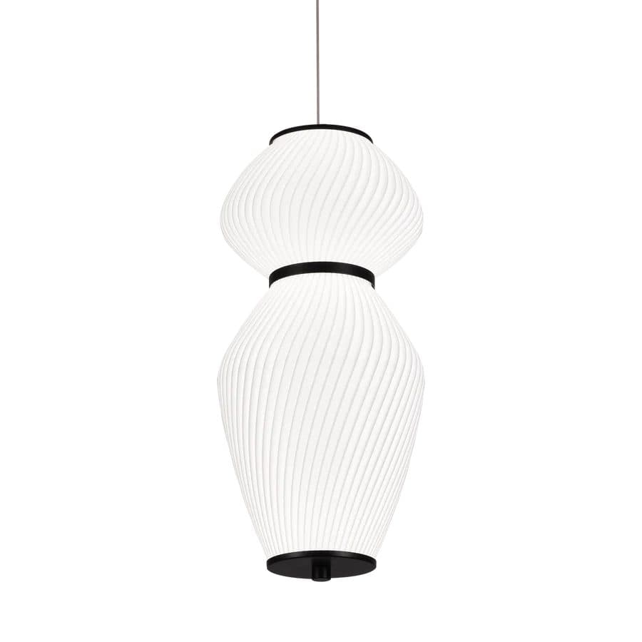 Lustra Suspendata LED Flippy 33W Telecomanda Lumina Calda/Rece/Neutra Diametru 40.5 cm Inaltime 40 cm Alb Plexiglas Metal — imagine 2