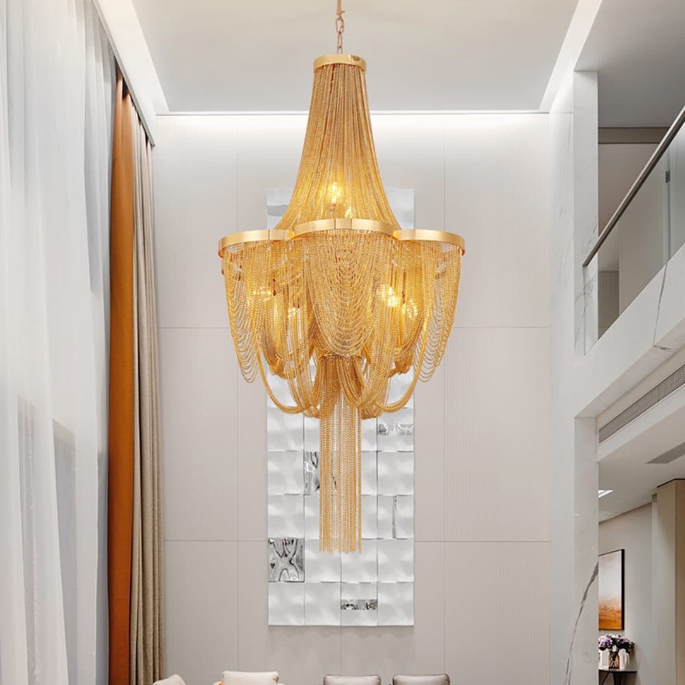 Candelabru Flippy 8x E14 Auriu Metal — imagine 4