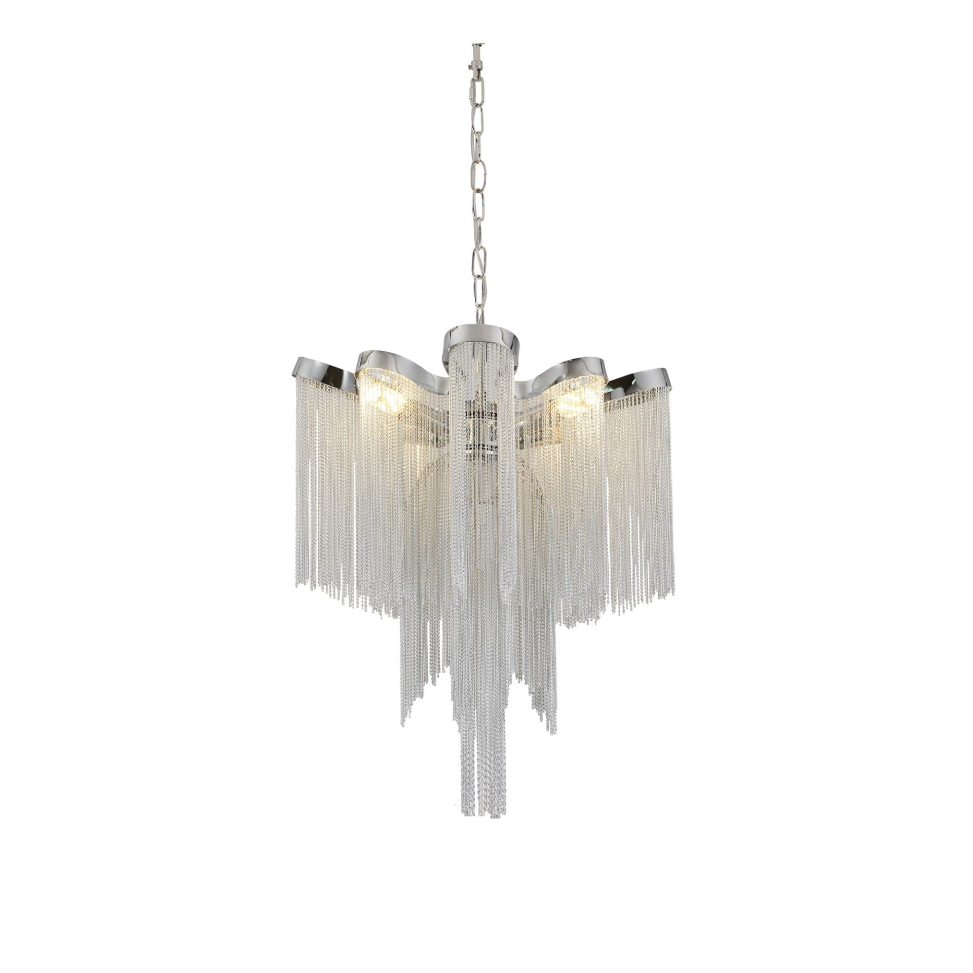 Candelabru Flippy 4x E14 Crom Lucios Metal — imagine 1