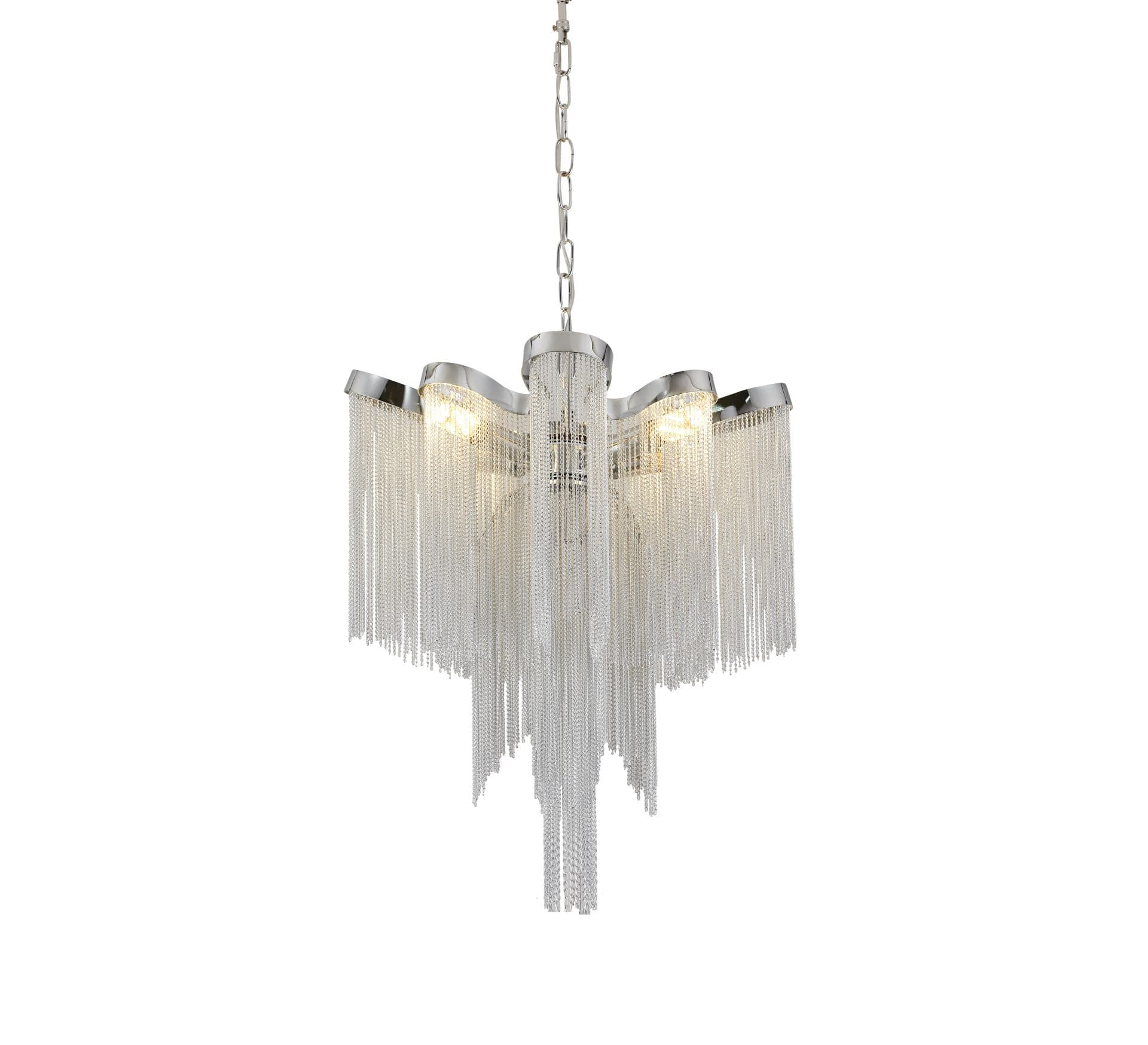 Candelabru Flippy 4x E14 Crom Lucios Metal — imagine 3