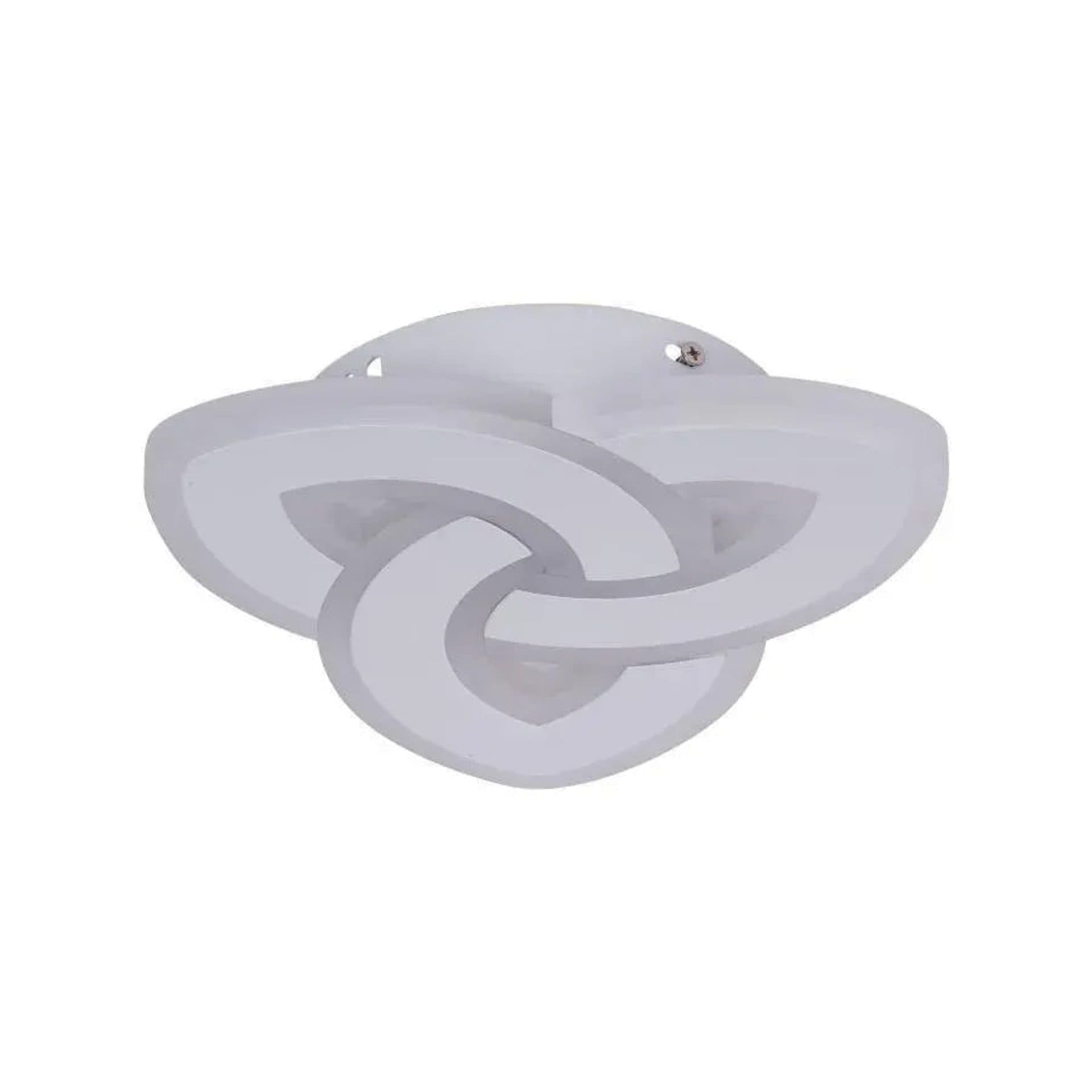 Lustra LED Flippy Sageata 48W, Diametru 20cm, Alb — imagine 6
