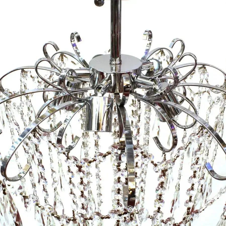 Candelabru Flippy Cristal EDINBURGH Eleganza, 5xE27, Crom Lucios — imagine 2