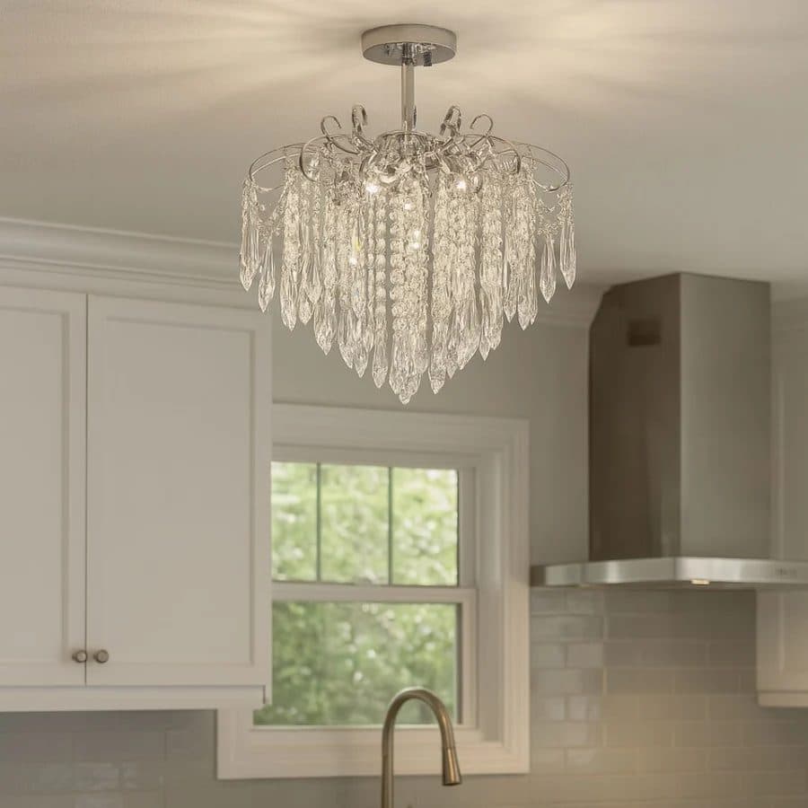 Candelabru Flippy Cristal EDINBURGH Eleganza, 5xE27, Crom Lucios — imagine 4