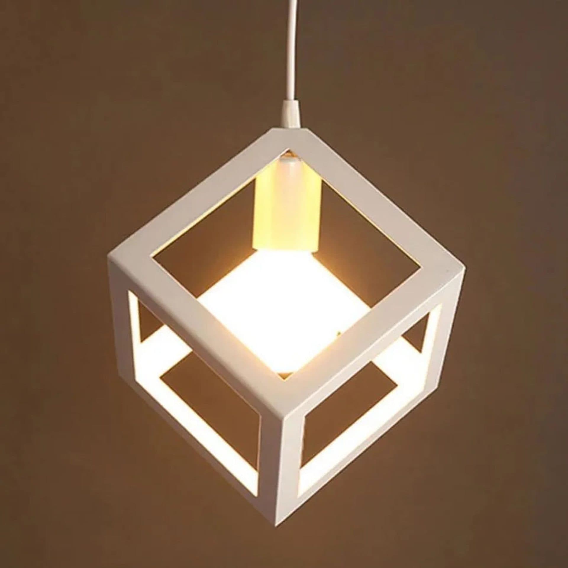 Lustra Flippy Forma Cub STRUKTUR Cluster 3xE27 Alb Metal — imagine 2