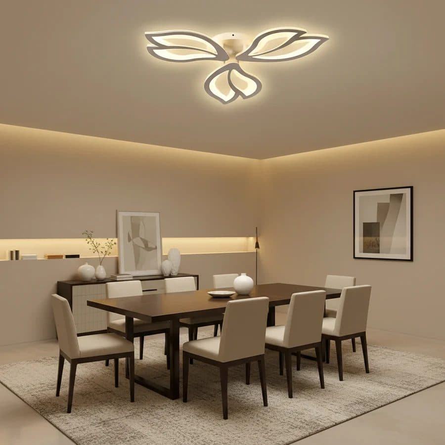 Lustra LED Flippy 40W 3 Elementele control telecomanda Alb — imagine 4