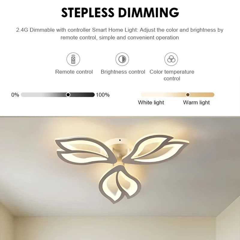 Lustra LED Flippy 40W 3 Elementele control telecomanda Alb — imagine 5