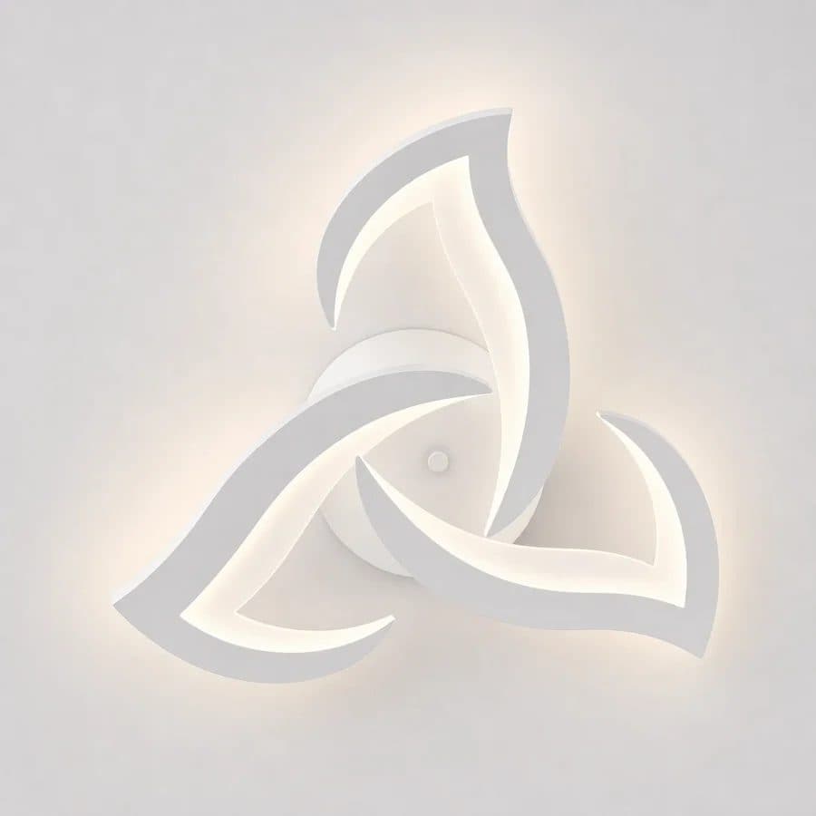 Lustra LED Flippy 32W 3 Petale telecomanda Alb — imagine 3