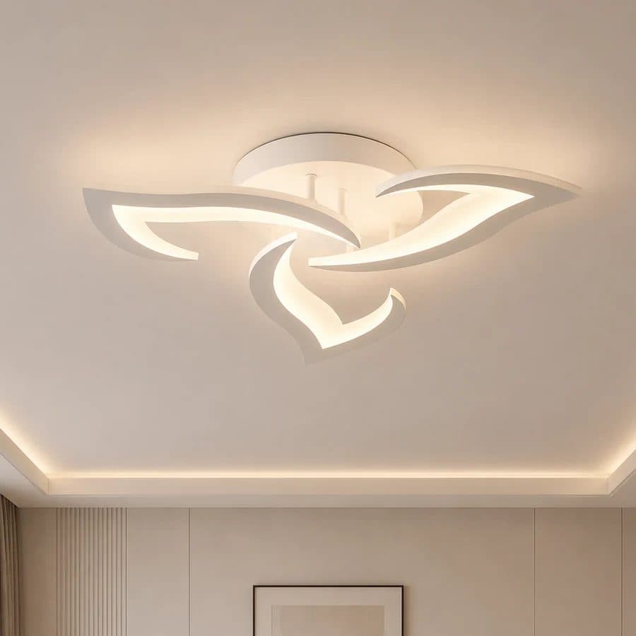 Lustra LED Flippy 32W 3 Petale telecomanda Alb — imagine 5