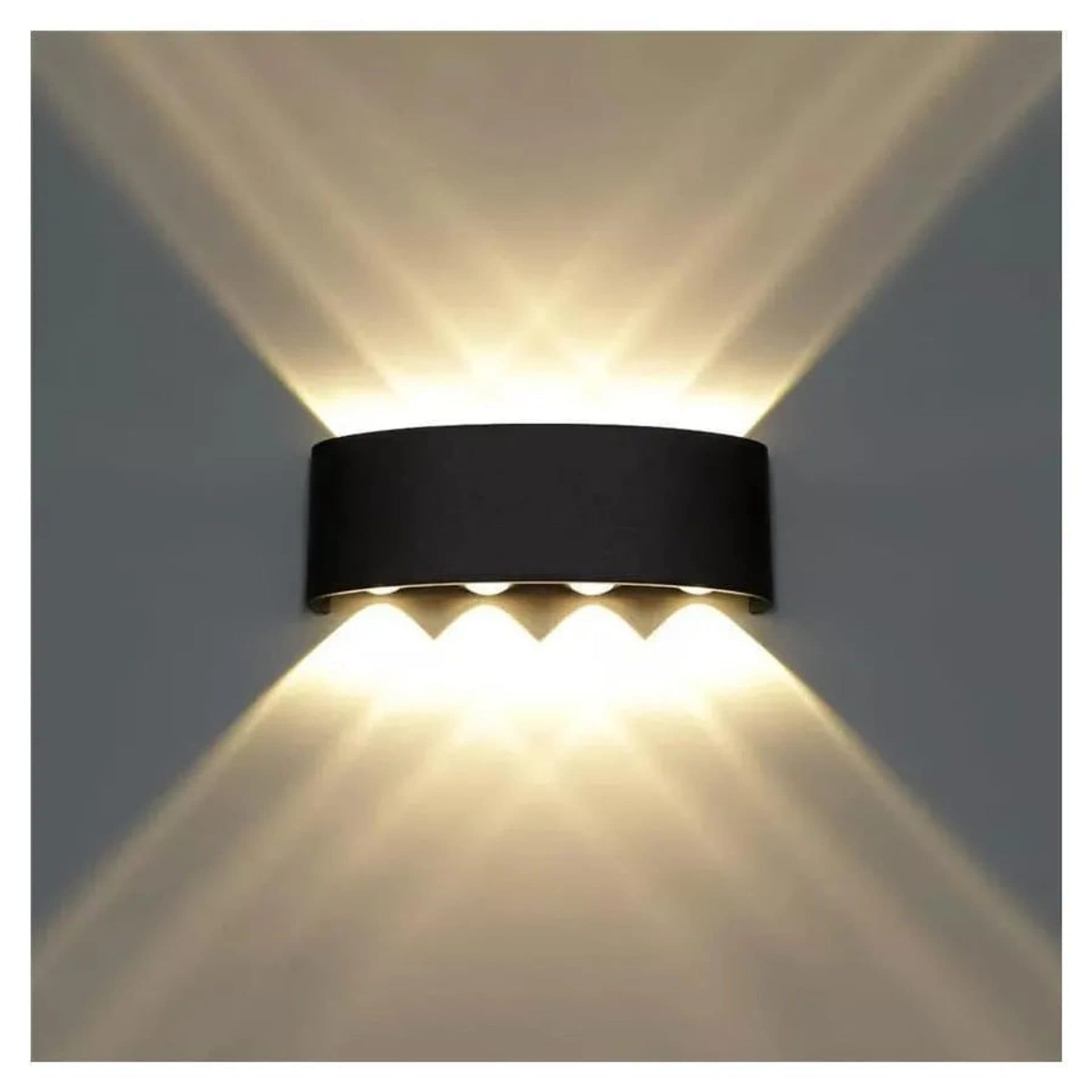 Aplica LED Exterior Interior Flippy 8 Surse 3000K Negru — imagine 1