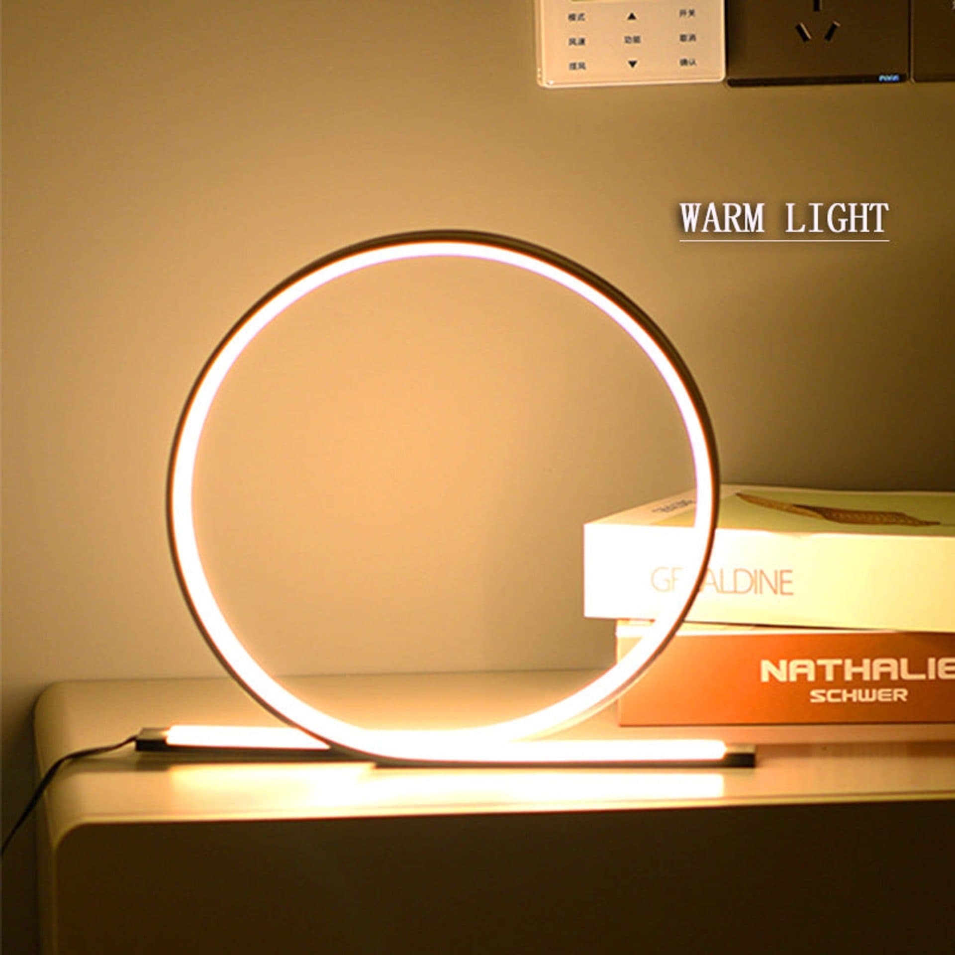 Veioza LED Flippy 21W, Lumina Rece/Calda/Neutra, Metal si Acril, Negru — imagine 2