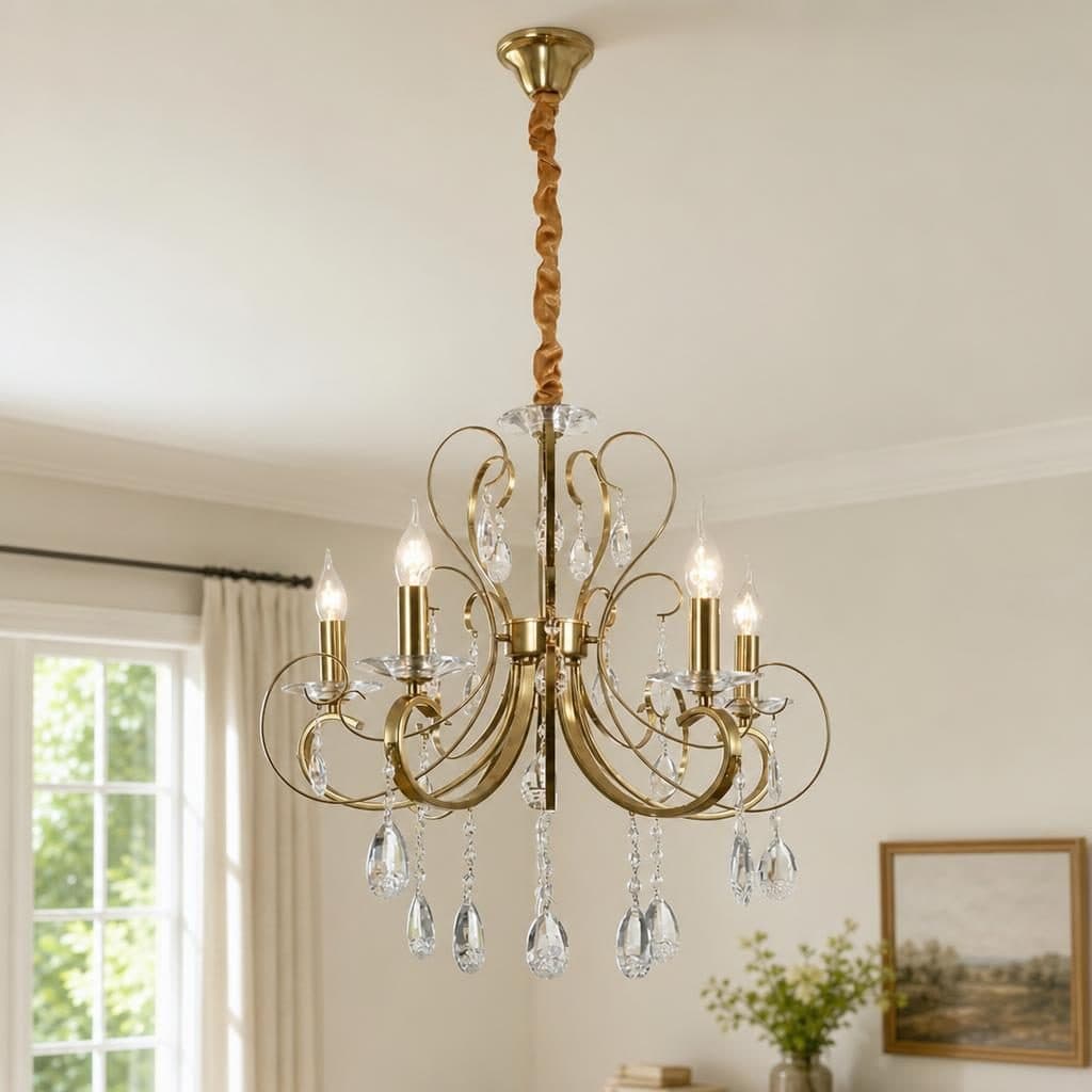 Candelabru Flippy 5x E14 Auriu — imagine 2