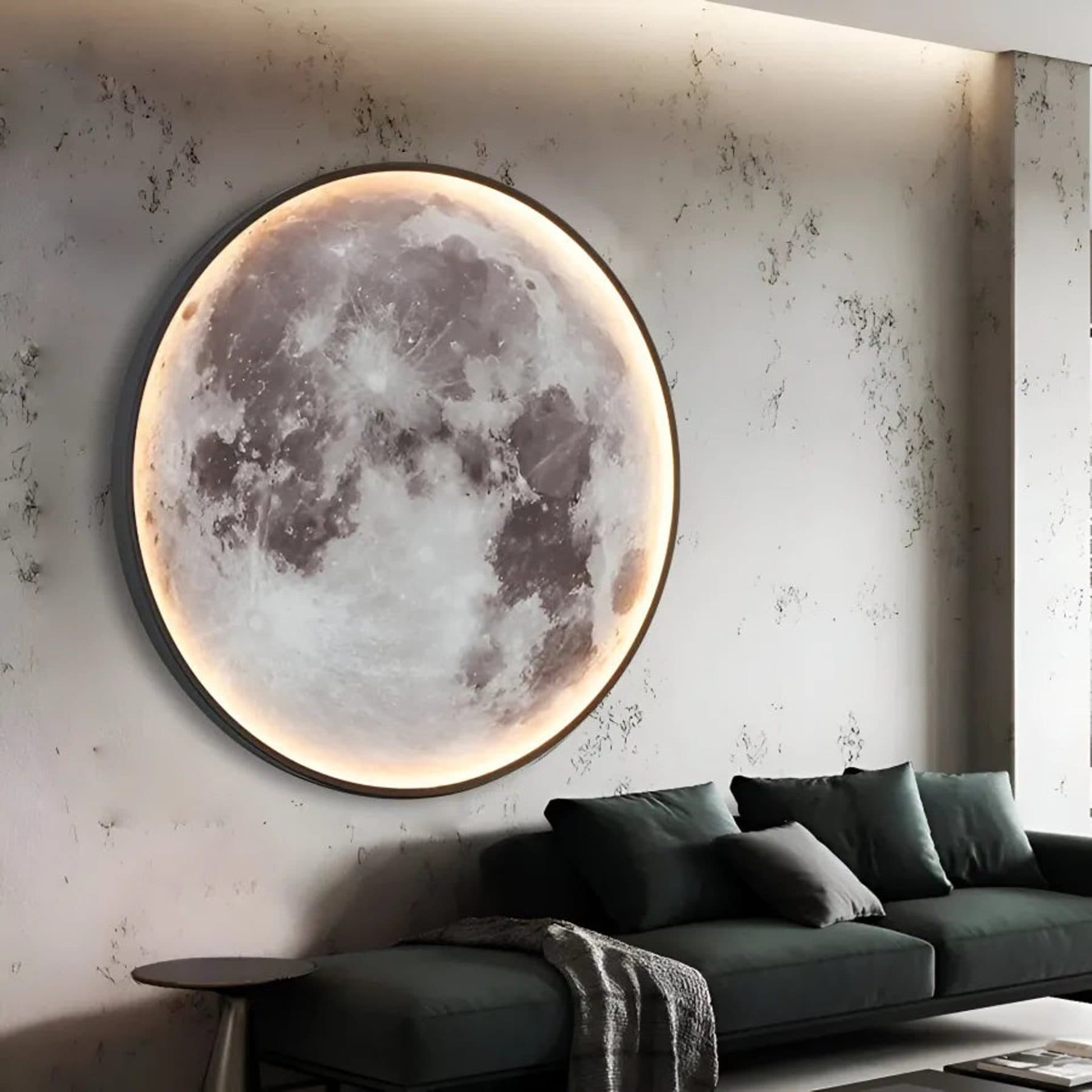 Aplica LED Flippy Luna 83W Diametru 120CM Black — imagine 2