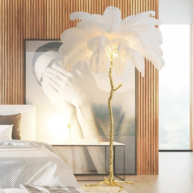 Lampadar Flippy Pene Politidis 1 x E14 120cm Alb Auriu — imagine 2