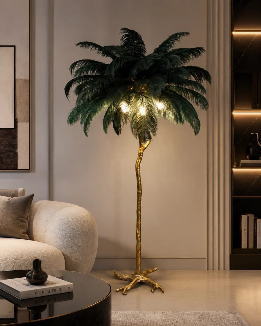 Lampadar Pene Politidis 170cm Verde Inchis — imagine 1