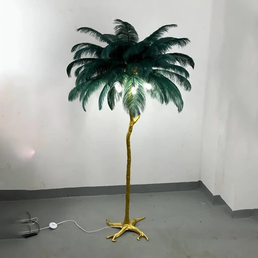 Lampadar Pene Politidis 170cm Verde Inchis — imagine 2