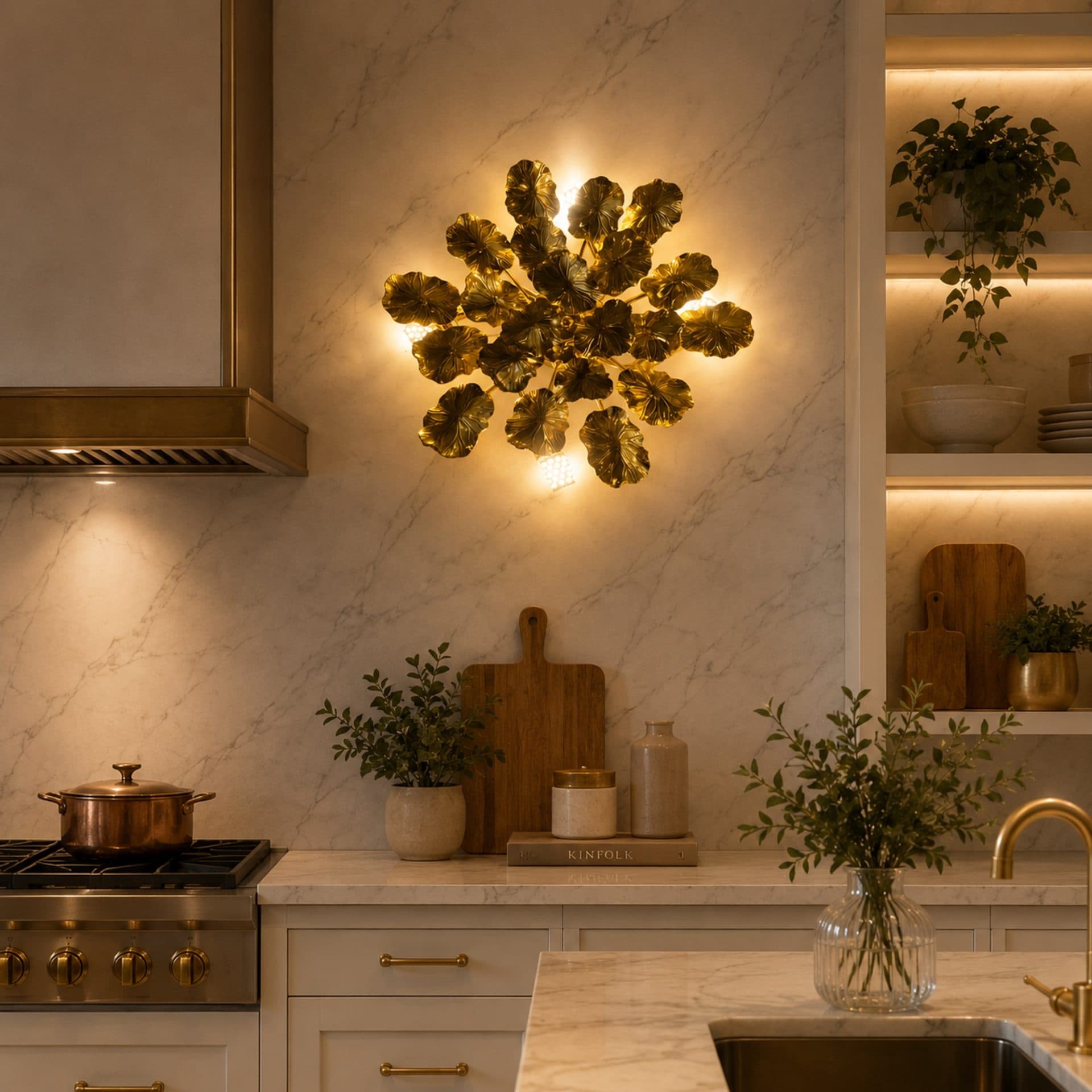 Aplica LED Flippy Margherita 40cm 3xG9 Auriu — imagine 7