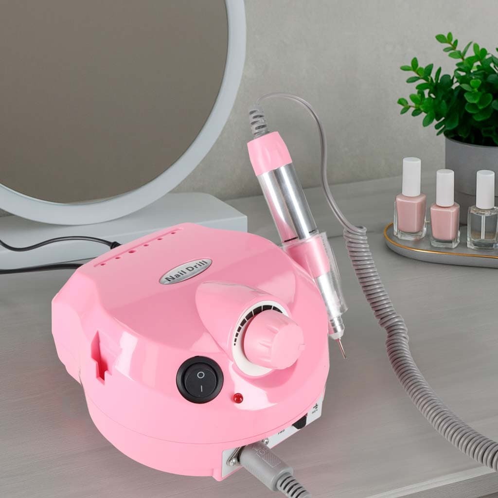 Masina electrica de slefuit unghiile, 65W, roz — imagine 14