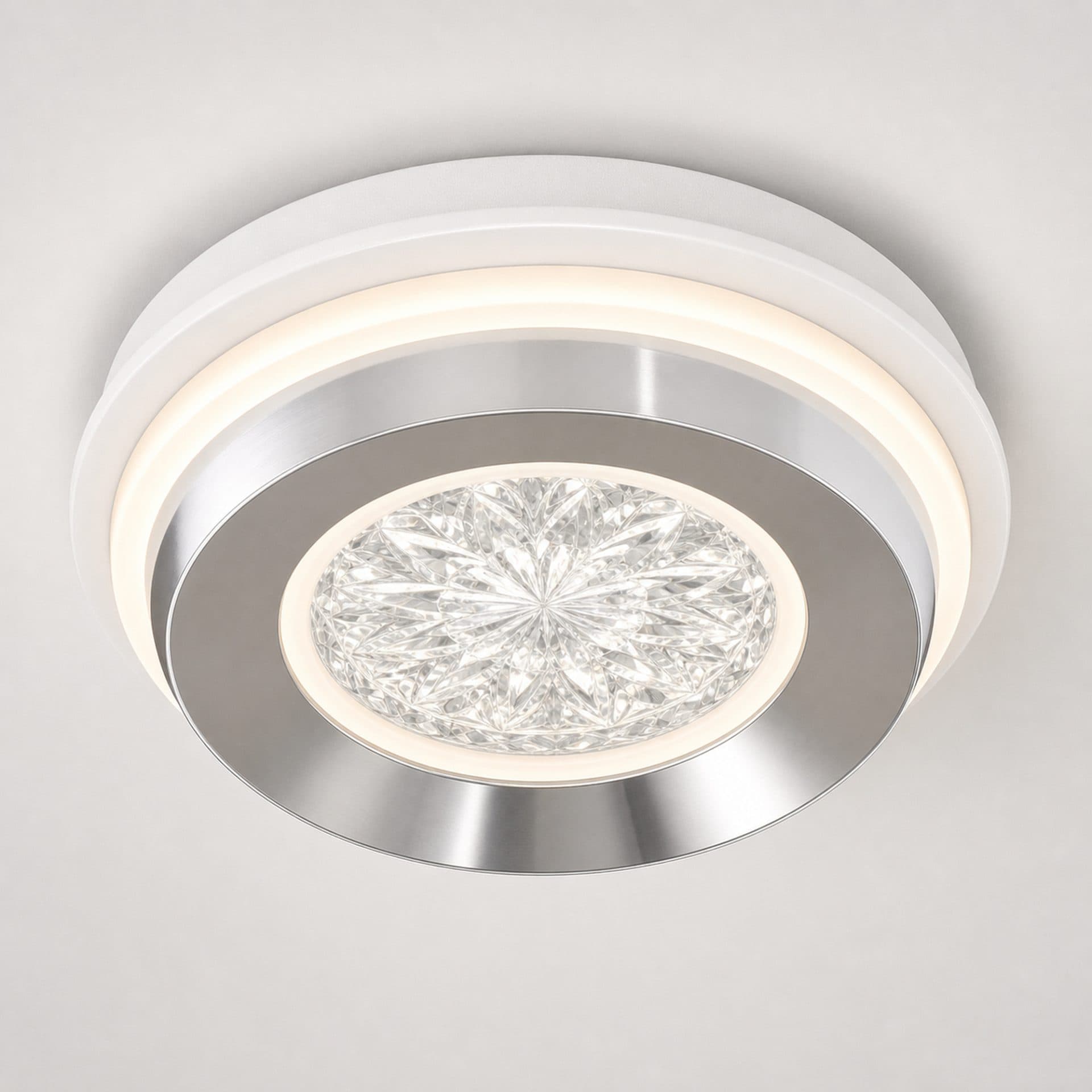 Lustra LED Flippy KALESO Petito 37W Diametru 24.5cm Lumina Calda/Neutra/Rece Alb Metal si Cristal — imagine 10