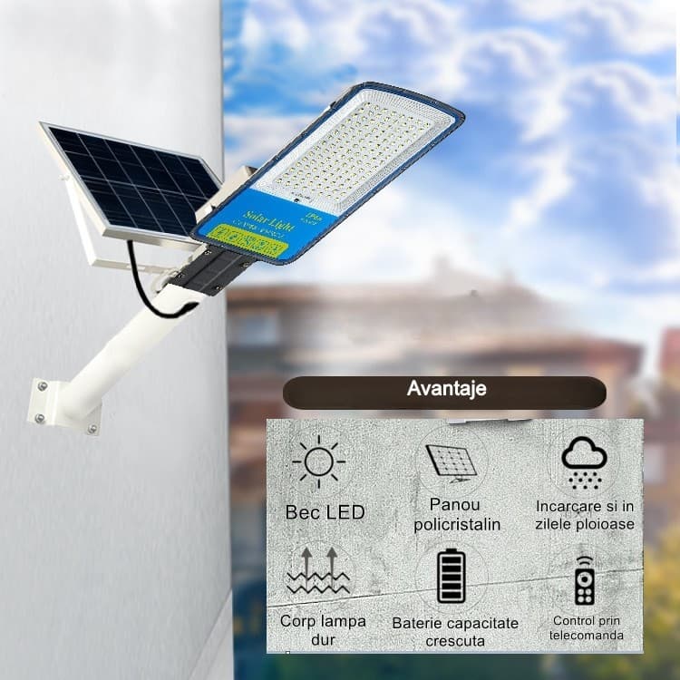 Lampa solara stradala Flippy, 400W, 3200 lm, IP66 — imagine 2