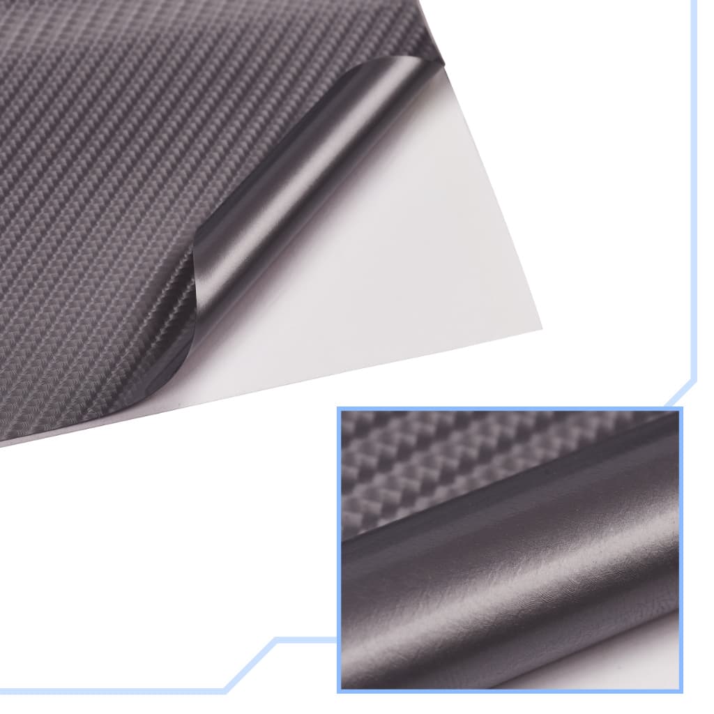 Folie colantare auto Carbon 5D Lacuit Argintiu — imagine 4