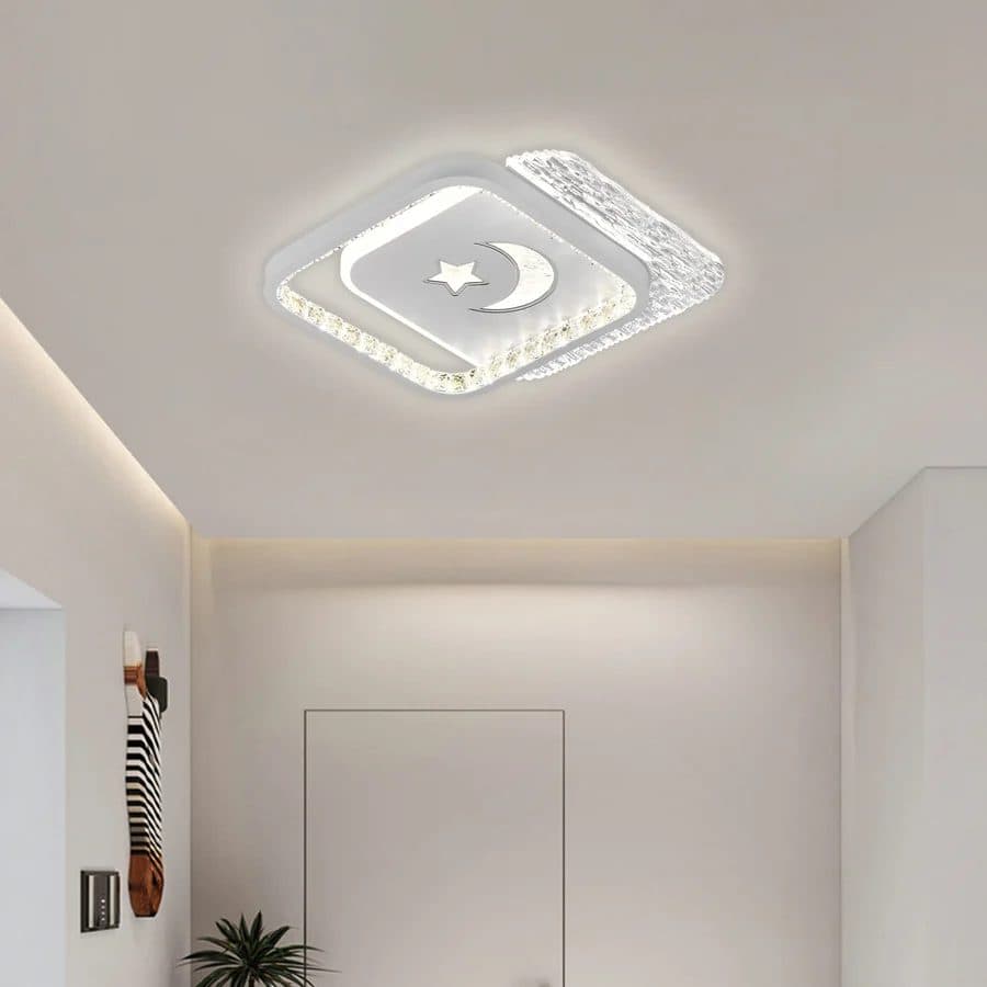 Lustra LED Flippy 38W 2 Patrate Alb — imagine 1
