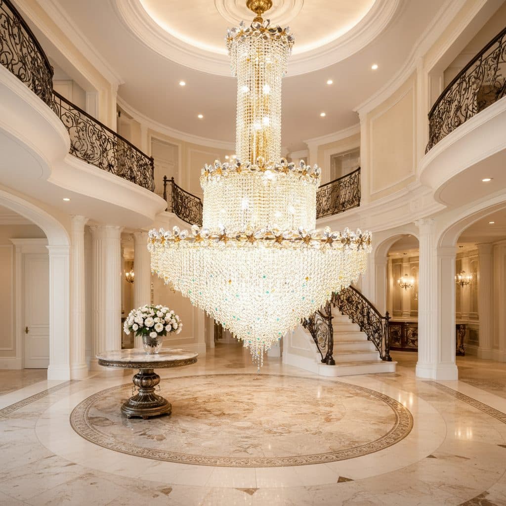 Candelabru Cristal Flippy BLOSSSOM Supremo 48x E14 Auriu — imagine 7