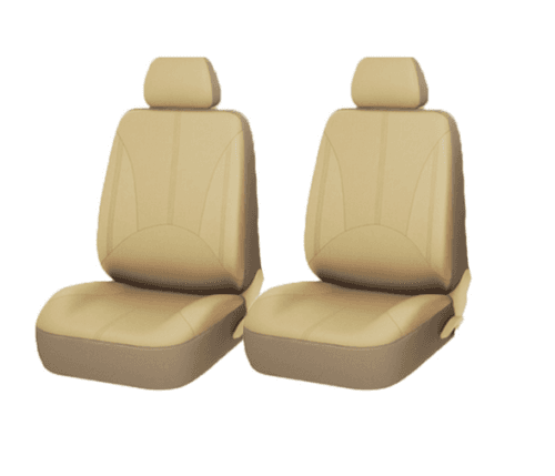 Huse scaun auto Set 11 Universale din piele ecologica Bej — imagine 3