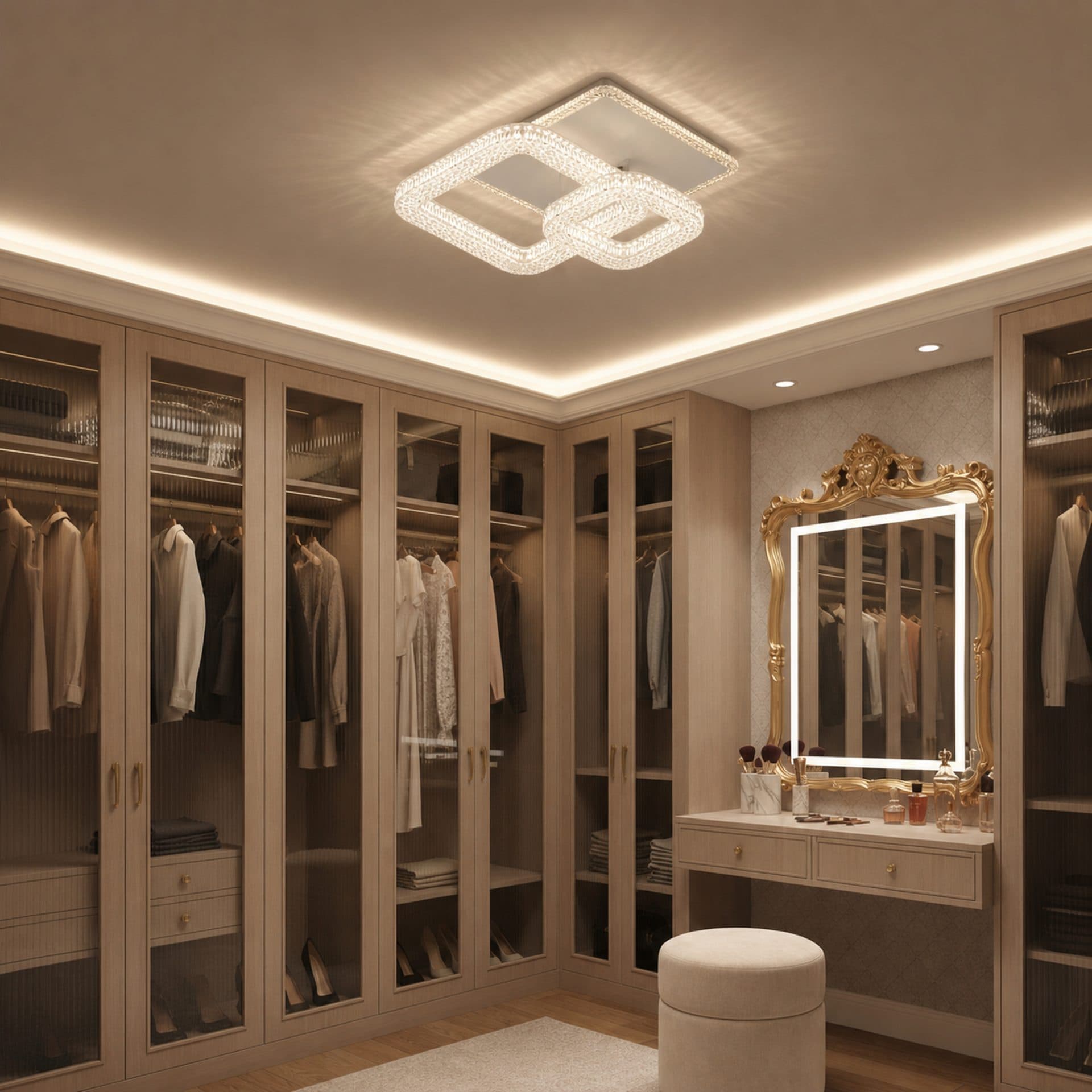 Lustra LED Flippy RENATO Petito 13W telecomanda cristal Alb — imagine 7