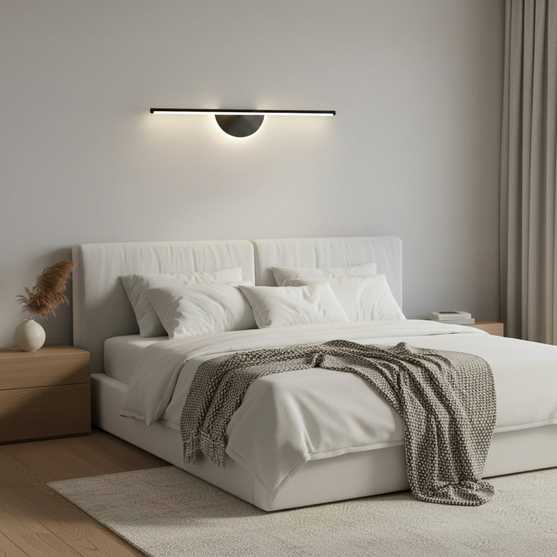 Aplica LED Decorativa Flippy 60cm Negru Calda/Neutra/Rece — imagine 1