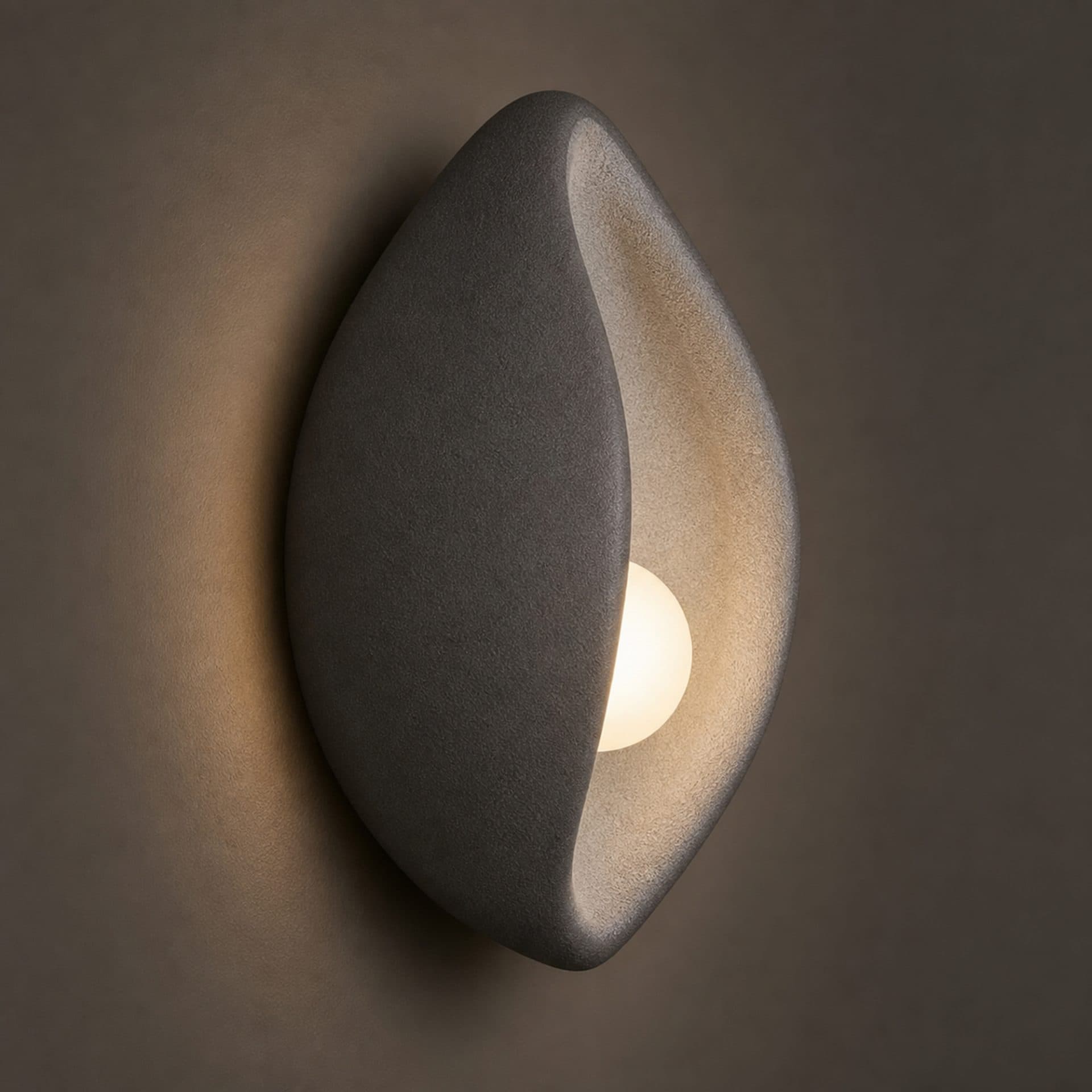 Aplica LED Decorativa Flippy CONCHA Gri 30x35cm Soclu E27 — imagine 12